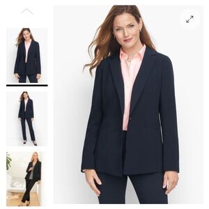 TALBOTS PLUS EASY TRAVEL SINGLE BUTTON BLAZER SIZE 24w